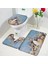 84025J-3PCS Set 45X75CM-17.7X29.5IN Plaj Denizyıldızı Banyo Paspas Seti Okyanus Kabuklu Denizyıldızı Deniz Dalgaları Doğa Manzarası Banyo Dekor Halı Kaymaz Kilim Tuvalet Kapağı Kapağı (Yurt Dışından) 2