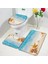 84025J-3PCS Set 45X75CM-17.7X29.5IN Plaj Denizyıldızı Banyo Paspas Seti Okyanus Kabuklu Denizyıldızı Deniz Dalgaları Doğa Manzarası Banyo Dekor Halı Kaymaz Kilim Tuvalet Kapağı Kapağı (Yurt Dışından) 4