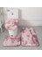 Pembe Mor 40X50 45X50 50X80 cm Degrade Renk Banyo Paspas Halı Banyo Halıları Mat Seti Tuvalet Kapağı Kapağı Peluş Duş Halı Paspaslar Kaymaz Banyo Zemin Pedi (Yurt Dışından) 1