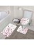 121C-3 Adet Paspaslar 450MMX750MM Sakura Çiçek Koi Banyo Paspas Seti Bitki Yaprakları Kaymaz Banyo Halıları ve Mat Halılar Tuvalet Kapağı Kapağı Banyo Aksesuarları Setleri (Yurt Dışından) 2