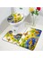 4878AF-3PCS Set 45X75CM-17.7X29.5IN Kelebek Çiçekler Banyo Paspas Seti Mor Sarı Papatya Çiçek Bitkiler Bahar Rustik Manzara Banyo Dekor Kaymaz Halılar Tuvalet Kapağı (Yurt Dışından) 2