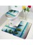 537ZF-3 Adet Set 60X40CM-23.6X15.7IN Okyanus Plaj Banyo Paspas Seti Palmiye Yaprakları Köprü Tekne Kuş Hawaii Doğa Manzara Banyo Halı Kapı Kilim Kaymaz Tuvalet Kapağı Mat (Yurt Dışından) 1