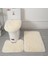 Bej 12 3 Adet/takım Banyo Paspas Banyo Halısı Yumuşak Peluş Kabarık U Şekilli Su Emme Kaymaz Halı Tuvalet Kapağı Kapak Ev Paspaslar Kilimler (Yurt Dışından) 1
