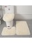 Bej 12 3 Adet/takım Banyo Paspas Banyo Halısı Yumuşak Peluş Kabarık U Şekilli Su Emme Kaymaz Halı Tuvalet Kapağı Kapak Ev Paspaslar Kilimler (Yurt Dışından) 4