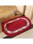Kırmızı 45X75 cm Oval Şekil Banyo Paspas Çiçek Tarzı Banyo Halıları Uzun Boy Yatak Odası Balkon Zemin Halıları Küvet Yan Paspas Tuvalet 45*120 cm (Yurt Dışından) 1