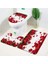 9711AE-3PCS Set 45X75CM Gül Çiçek Banyo Paspas Seti Kırmızı Taze Çiçek Tarlaları ve Bahçe Tesisi Kaymaz Tuvalet Kapağı Ayak Halı Paspas Banyo Aksesuar Seti (Yurt Dışından) 1
