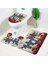 8133AE-3PCS Set 40X60CM Gül Çiçek Banyo Paspas Seti Kırmızı Taze Çiçek Tarlaları ve Bahçe Tesisi Kaymaz Tuvalet Kapağı Ayak Halı Paspas Banyo Aksesuar Seti (Yurt Dışından) 1
