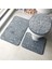 Grey-3pcs Tuvalet Yumuşak Mat Emici 2pcs Set Set Mat 3 Olmayan Zemin Duş Halısı Kayma Banyo Banyo Halıları Banyo Kapağı Arnavut Kaldırımı Kapağı (Yurt Dışından) 1