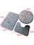 Grey-3pcs Tuvalet Yumuşak Mat Emici 2pcs Set Set Mat 3 Olmayan Zemin Duş Halısı Kayma Banyo Banyo Halıları Banyo Kapağı Arnavut Kaldırımı Kapağı (Yurt Dışından) 3