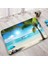 DD-2951BL 75X45CM-29.5X17.7IN Okyanus Plaj Banyo Paspas Seti Palmiye Yaprakları Köprü Tekne Kuş Hawaii Doğa Manzara Banyo Halı Kapı Kilim Kaymaz Tuvalet Kapağı Mat (Yurt Dışından) 1