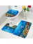 46SE-3 Adet Set 40X60CM-15.7X23.6IN Komik Yunus Banyo Paspas Seti Deniz Kaplumbağası Balık Hayvan Sualtı Manzara Çocuk Banyo Dekor Halı Kaymaz Halı Tuvalet Kapağı Paspaslar (Yurt Dışından) 1