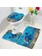46SE-3 Adet Set 40X60CM-15.7X23.6IN Komik Yunus Banyo Paspas Seti Deniz Kaplumbağası Balık Hayvan Sualtı Manzara Çocuk Banyo Dekor Halı Kaymaz Halı Tuvalet Kapağı Paspaslar (Yurt Dışından) 3