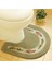Oval Yeşil Yaklaşık 50X50 cm Pastoral U Şekilli Banyo Banyo Paspas Kaymaz Tuvalet Halıları Su Emme Zemin Mat Tuvalet El Lavabo Yıkanabilir Tuvalet Paspası (Yurt Dışından) 4