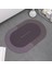 Kahverengi-Oval 50X80 Modern Banyo Banyo Paspas Diatom Çamur Kaymaz Halı Küvet Zemin Halısı Duş Paspas Hafızalı Köpük Mat (Yurt Dışından) 1