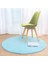 Mavi Yaklaşık Çapı 80CM 80/100/120CM Yumuşak Banyo Halısı Katı Yuvarlak Kaymaz Zemin Mat Tuvalet Dairesel Halı Dekor Için Modern Banyo Halı Paspasları (Yurt Dışından) 1