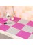 Açık Mor 12 Adet 25 cm x 25 cm Banyo Kare Kaymaz Banyo Paspas Pvc Banyo Paspasları Ev Mutfak Paspaslar Tuvalet Banyo Halı Duş Mat Banyo Halısı Ayak Pedi (Yurt Dışından) 3