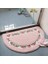 Banyuan Pembe Yaklaşık 50X80 cm Yumuşak Su Emme Zemin Mat Kaymaz Banyo Kapısı Mat Oval Şekil Banyo Paspas 40*60/50*80/45*120 cm Ev Dekor Zemin Halı Halı (Yurt Dışından) 1