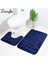 Mavi Balık Set Başına 2 Parça Bellek Köpük Banyo Paspas Banyo Halı Kilim Tuvalet Zemin Mat Kaymaz Duş Odası Ayak Pedi Banyo Halıları Tuvalet Emici Banyo Paspası (Yurt Dışından) 2