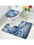 5236K-3PCS Set 75X45CM-29.5X17.7IN Siyah Mermer Banyo Paspasları 3ADET Setler Altın Gri Çizgiler Yaratıcı Soyut Geometrik Sanat Ev Banyo Kapı Halısı Kaymaz Tuvalet Kapağı Mat (Yurt Dışından) 1