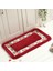 Tuoyuan Kırmızı Yaklaşık 50X80 cm 6 Boyutları Kare Paspas Zemin Halı Oturma Odası Yatak Odası Koridor Su Emme Kaymaz Banyo Paspas Tuvalet Halı Ayak Pedi (Yurt Dışından) 4