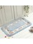 Tuoyuan Kırmızı Yaklaşık 50X80 cm 6 Boyutları Kare Paspas Zemin Halı Oturma Odası Yatak Odası Koridor Su Emme Kaymaz Banyo Paspas Tuvalet Halı Ayak Pedi (Yurt Dışından) 5