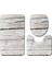 Stil 5 45X75 cm Ahşap Tahıl Desen Banyo Dekor Tuvalet Üç Parçalı Set Kaymaz Banyo Paspasları Setleri Banyo Ürünleri Banyo Halısı Banyo Paspası (Yurt Dışından) 4