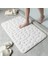 Beyaz 50 cm x 80 cm Arnavut Kaldırımı Kabartmalı Banyo Banyo Paspas Mercan Polar Kaymaz Halı Küvet Zemin Halı Duş Odası Paspas Bellek Köpük Ped (Yurt Dışından) 1