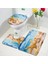 84016J-3PCS Set 45X75CM-17.7X29.5IN Çiçek Parfüm Banyo Paspasları Setleri Kelebek Pembe Çiçek Siyah Beyaz Çizgili Baskı Kapı Kilim Banyo Dekor Kaymaz Tuvalet Kapağı Mat (Yurt Dışından) 1