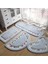 Oval MAVI40X6045X120 Pastoral Tarzı Zemin Halı Banyo Paspas Çok Boyutlu Oval Mat Ev Dekor Için Kaymaz Banyo Halıları Ev Mutfak Halı Paspas (Yurt Dışından) 3