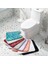 Mavi 45X50 cm Kabartmalı Arnavut Kaldırımı Banyo Tuvalet Paspas Kaymaz Zemin Halıları Içbükey Şekil Ayak Pedi Closestool Emici Wc Tuvalet Halı (Yurt Dışından) 5