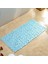 Mavi 70X36CM Çakıl Taşı Banyo Paspası Küvet Için Kaymaz Pvc Uzun Ayak Pedleri Vantuz ile Kare Güvenli Küvet Paspası Makine Yıkama Için Uygundur (Yurt Dışından) 1