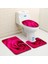 Rose 04 Büyük Boy-3 Adet 3 Adet Gül Desenli Banyo Paspas Seti Flanel Banyo Halı Seti Tuvalet Zemin Mat Banyo Duş Odası Emici Ayak Mat Tuvalet Paspasları (Yurt Dışından) 1