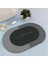 Oval Gri Banyo Paspasları Banyo Yumuşak Paspaslar Tuvaletler Kaymaz Güçlü Su Emme Kapı Halı Ev Mutfak Yatak Odası Balkon Halıları (Yurt Dışından) 1