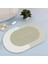 Oval Gri Banyo Paspasları Banyo Yumuşak Paspaslar Tuvaletler Kaymaz Güçlü Su Emme Kapı Halı Ev Mutfak Yatak Odası Balkon Halıları (Yurt Dışından) 2