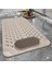 Bej 36 cm x 70 cm Banyo Kaymaz Ped Tuvalet Duş Odası Içi Boş Duş Mat Su Geçirmez Ayak Masajı Halı Çok Fonksiyonlu Yumuşak Kauçuk Banyo Paspası (Yurt Dışından) 1