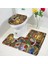 80475J-3PCS Set 40X60CM-15.7X23.6IN Noel Banyo Paspasları Seti Kırmızı Çiftlik Kamyonu Noel Ağacı Sedir Kış Orman Manzarası Yeni Yıl Halı Banyo Dekor Halı Tuvalet Kapağı Mat (Yurt Dışından) 1