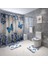 Duş PERDESI-177 Resim Olarak Göster Çiçek Banyo Paspası ve Duş Perdesi Seti Kancalı Duş Perdesi Banyo Halıları Kaymaz Banyo Halısı Tuvalet Ayak Pedi Banyo Paspası (Yurt Dışından) 4