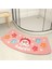 Renk 2 Yaklaşık 40X80 cm Sevimli Karikatür Baskı Desen Banyo Kaymaz Ayak Pedleri Sektör Şekli Uzun Peluş Tuvalet Odası Emici Zemin Mat Ev Dekorasyon (Yurt Dışından) 3