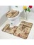DD-80273J 60X40CM-23.6X15.7IN 3 Adet Set Çin Tarzı Kırmızı Erik Balık Bambu Baskı Banyo Paspas Yatak Odası Mutfak Kaymaz Halı Tuvalet Kapağı Halı Duş Odası Dekor (Yurt Dışından) 3