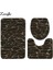 Y181009-C002 50X80 cm Zeegle 3 Adet Banyo Paspas Seti Mermer Desen Banyo Halıları Kaymaz Banyo Paspas Ayaklı Halı U-Şekilli Tuvalet Halısı Banyo Halısı (Yurt Dışından) 4