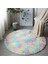 Koyu Gri 40CM Yuvarlak Kabarık Alan Kilim Yatak Odası Yumuşak Kabarık Tüylü Halı Kaymaz Zemin Halısı Banyo Paspas Banyo Halısı Коврик Для Ванной На Пол (Yurt Dışından) 3