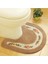 1 Adet Oval Deve Halı 50X50CM Pastoral Stil Tuvalet Halısı Çiçek Desenli Banyo Paspas Seti U Şekli Tuvalet Halıları Zemin Dekor Banyo Paspas Seti Fiber Tuvalet Kapağı Kapağı (Yurt Dışından) 1
