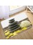 DD-10524J 40X60CM-15.7X23.6IN Zen Banyo Paspas Meditasyon Taş Yeşil Bambu Çiçek Manzara Kaymaz Halılar Mutfak Halı Paspas Giriş Banyo Yatak Odası Dekoru (Yurt Dışından) 1