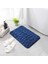 Mavi 600 mm x 900 mm Arnavut Kaldırımı Kabartmalı Banyo Banyo Paspas Kaymaz Halılar Lavabo Küvet Yan Kat Halı Duş Odası Paspas Hafızalı Köpük Ped (Yurt Dışından) 1