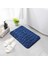 Mavi 600 mm x 900 mm Arnavut Kaldırımı Kabartmalı Banyo Banyo Paspas Kaymaz Halılar Lavabo Küvet Yan Kat Halı Duş Odası Paspas Hafızalı Köpük Ped (Yurt Dışından) 4