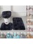 Derin Mavi Peluş Banyo Paspas Kapağı Kaymaz Banyo Halısı ve Banyo Kapağı Yumuşak Peluş Duş Halısı Banyo Kaymaz Mat 3 Takım (Yurt Dışından) 2
