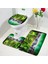 DD-2121ZY 75X45CM-29.5X17.7IN Park Şelale Manzara Banyo Paspasları Setleri Orman Yeşil Bitkiler Göl Doğa Manzarası Banyo Dekor Kapı Halıları Kaymaz Tuvalet Kapağı Mat (Yurt Dışından) 3