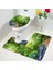DD-2121ZY 75X45CM-29.5X17.7IN Park Şelale Manzara Banyo Paspasları Setleri Orman Yeşil Bitkiler Göl Doğa Manzarası Banyo Dekor Kapı Halıları Kaymaz Tuvalet Kapağı Mat (Yurt Dışından) 4