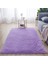 Mor Yaklaşık 60X120 cm Yumuşak Peluş Banyo Halı Yatak Odası Başucu Ayak Mat Düz Renk Su Emme Halı Kalınlaşmak Kaymaz Banyo Paspas Zemin Halı (Yurt Dışından) 1