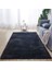 Siyah Yaklaşık 120X160 cm Yumuşak Peluş Banyo Halı Yatak Odası Başucu Ayak Mat Düz Renk Su Emme Halı Kalınlaşmak Kaymaz Banyo Paspas Zemin Halı (Yurt Dışından) 1